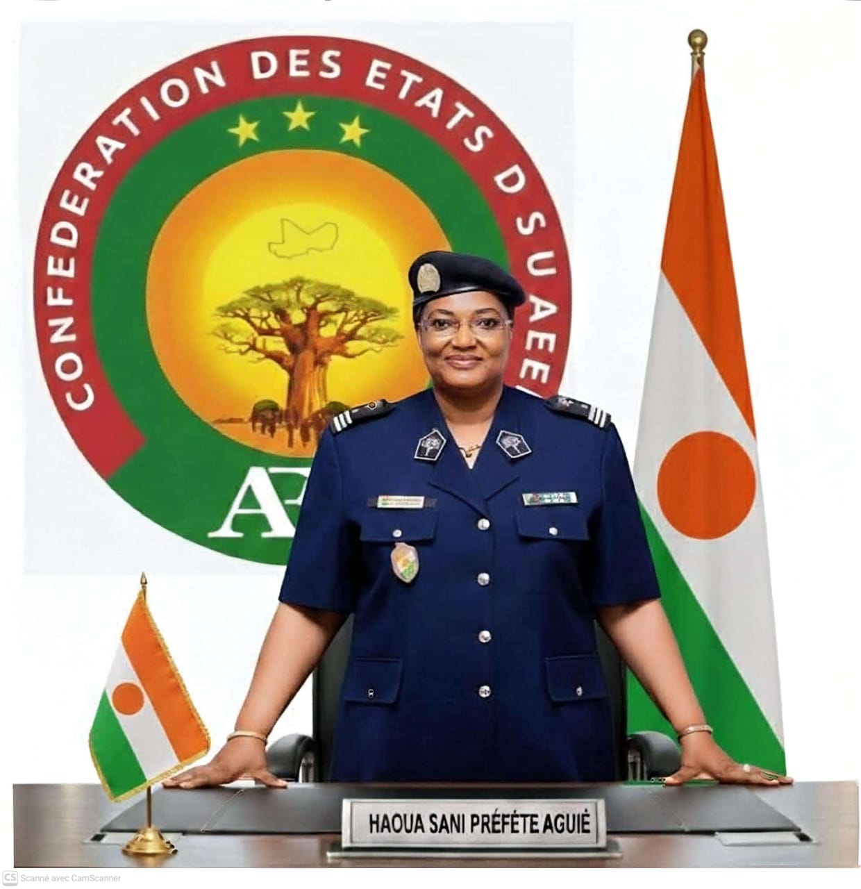 .Aguié rend hommage à OPP Haoua Sani : une administratrice saluée pour son engagement et son sens du devoir.