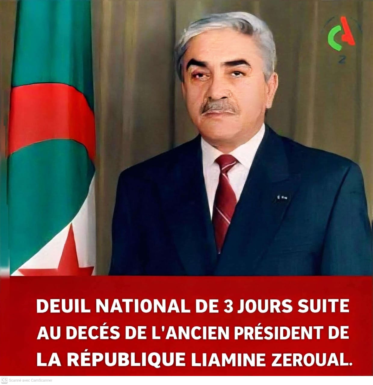Algérie en deuil : hommage solennel à Liamine Zéroual, figure de dignité et de résilience nationale.